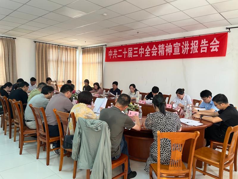 民建黄山市委会召开学习贯彻中共二十届三中全会精神宣讲报告会